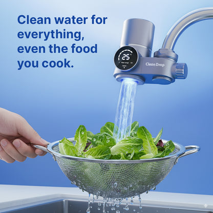The CleanDrop™ Faucet Water Filter