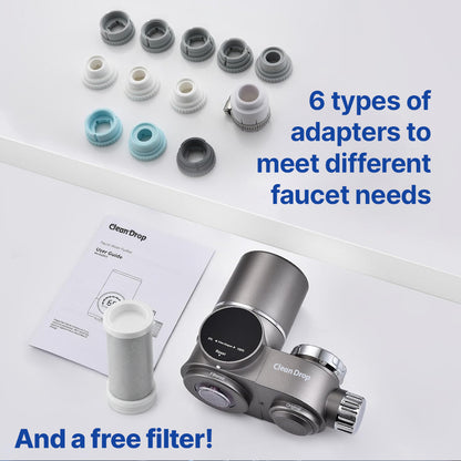 The CleanDrop™ Faucet Water Filter