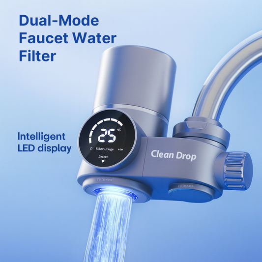 The CleanDrop™ Faucet Water Filter