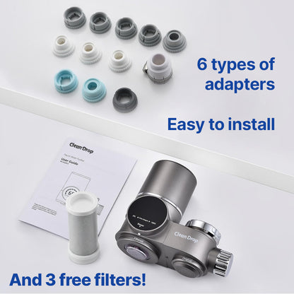 The CleanDrop™ Faucet Water Filter